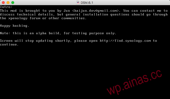 黑群辉DSM 6.X安装教程