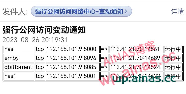 家庭宽带调用公网IPV4访问