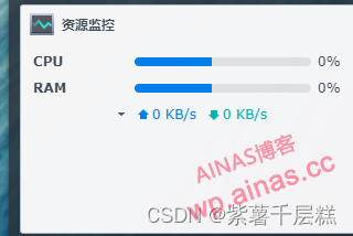 图片[1]-群晖DSM 资源监控为0处理方案-AiNas.cc