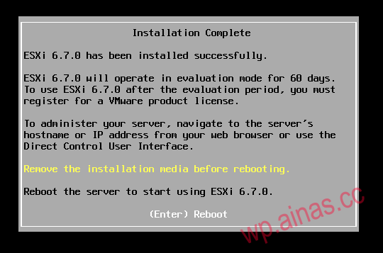 ESXi系统安装教程插图16 ESXi系统安装教程插图16